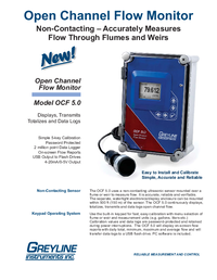 Thumbnail of document Brochure - OCF 5.0 Open Channel Flow Monitor